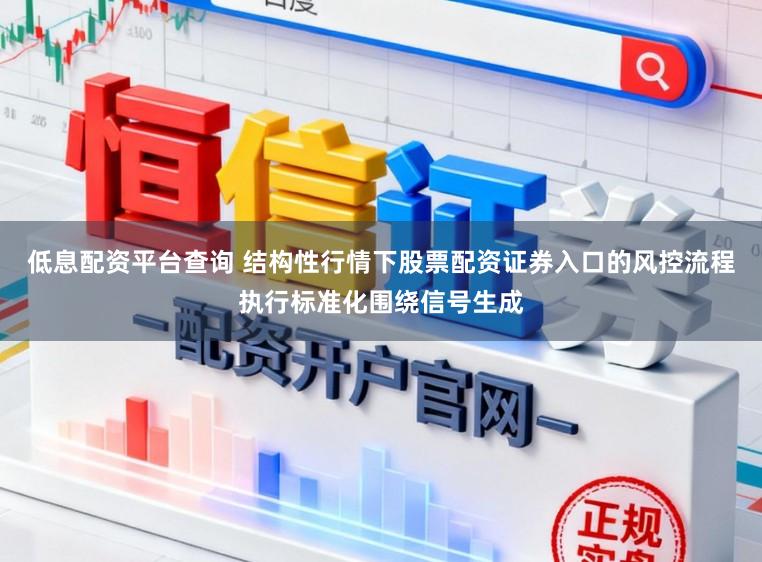 低息配资平台查询 结构性行情下股票配资证券入口的风控流程执行标准化围绕信号生成